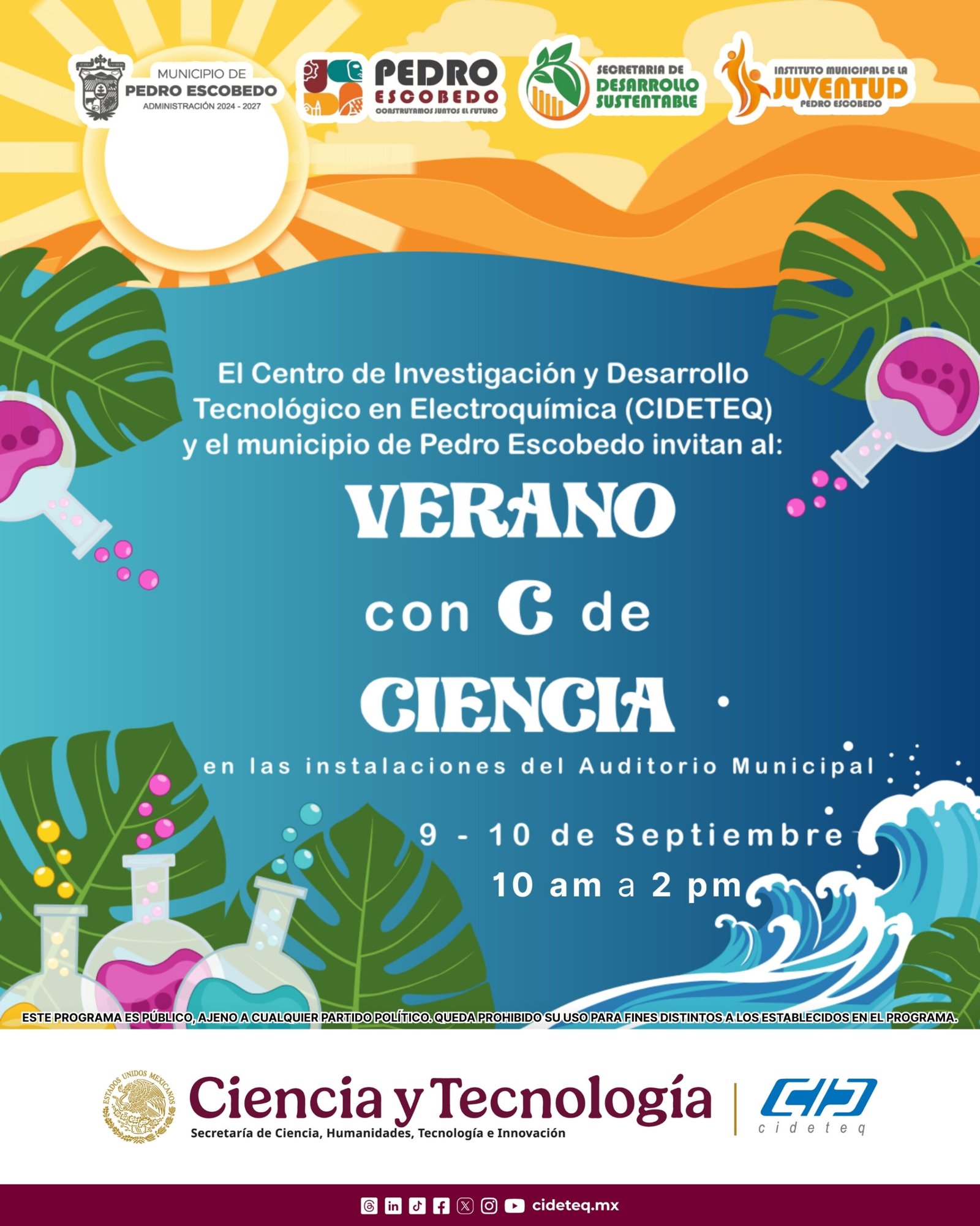 Banner Verano con C de Ciencia