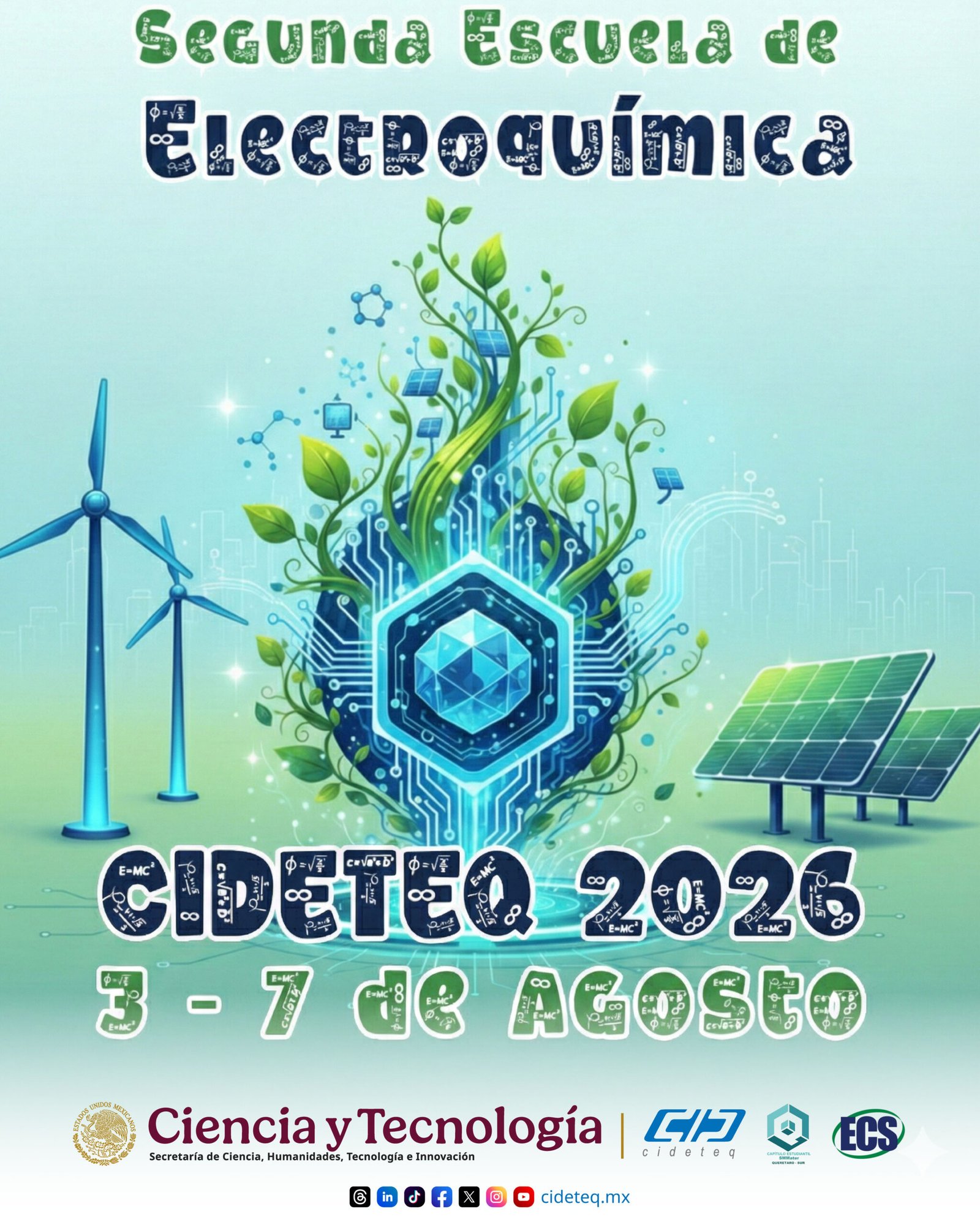 Flyer 2da Escuela de Electroquímica 2026